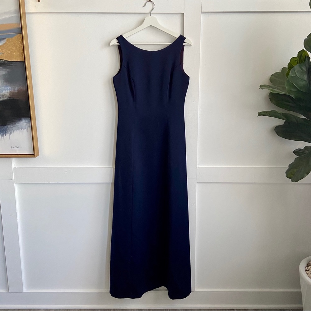 Alex Evenings | Sleeveless Vintage Dress | Navy 8
